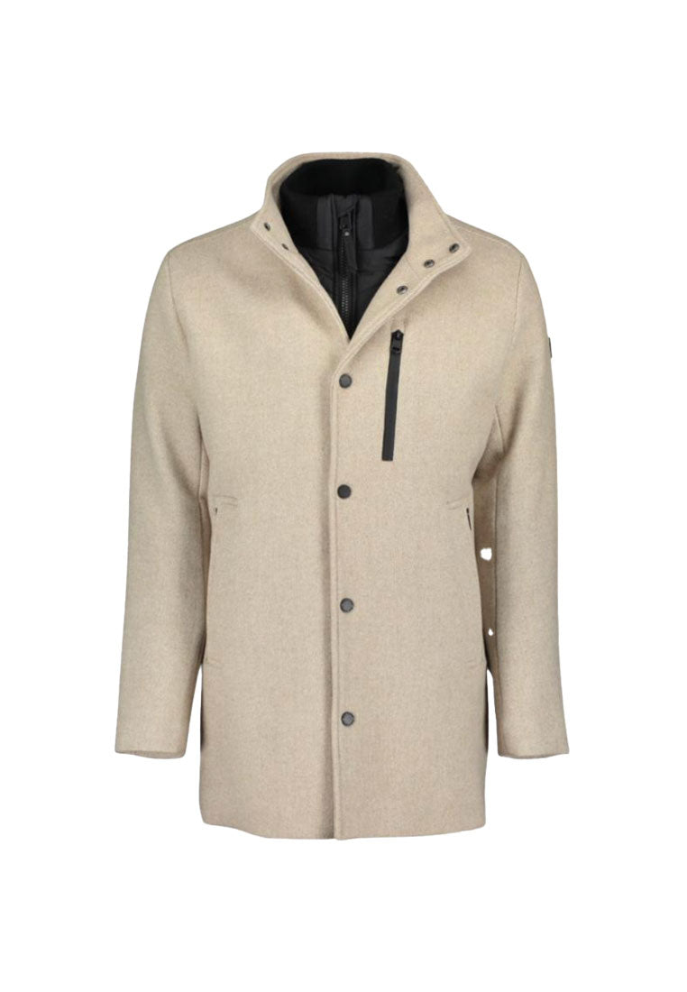 RAY Herren Wollkurzmantel mit Innenjacke