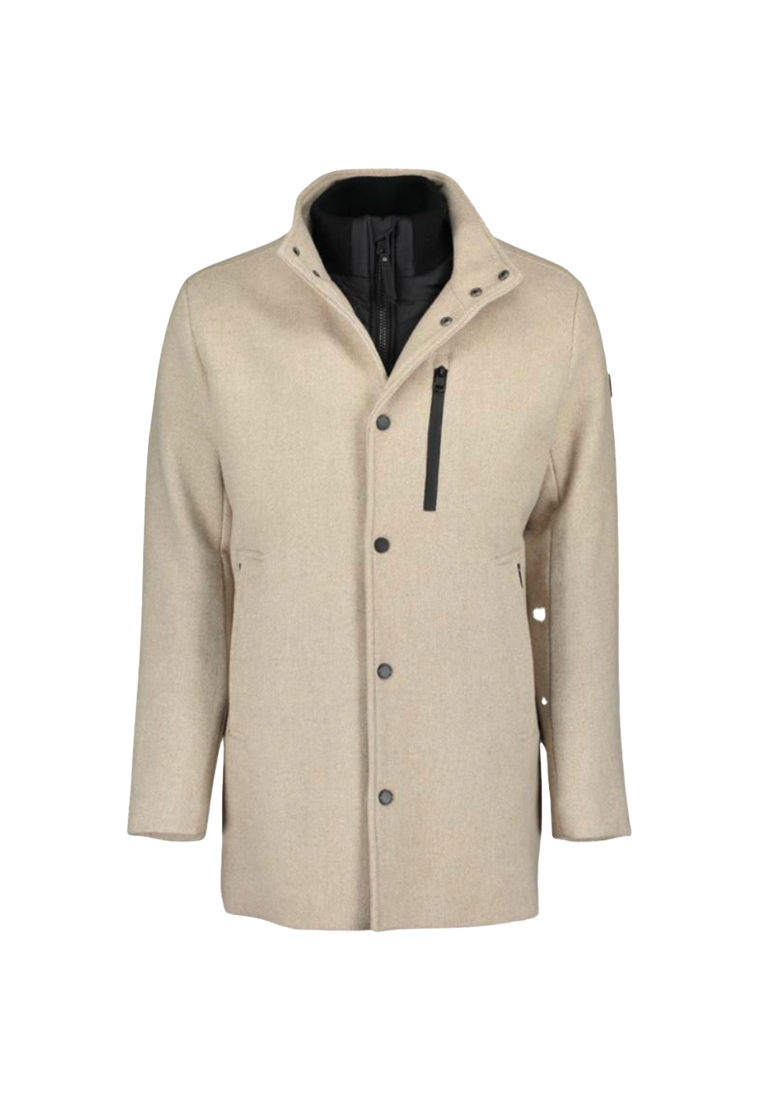 RAY Herren Wollkurzmantel mit Innenjacke