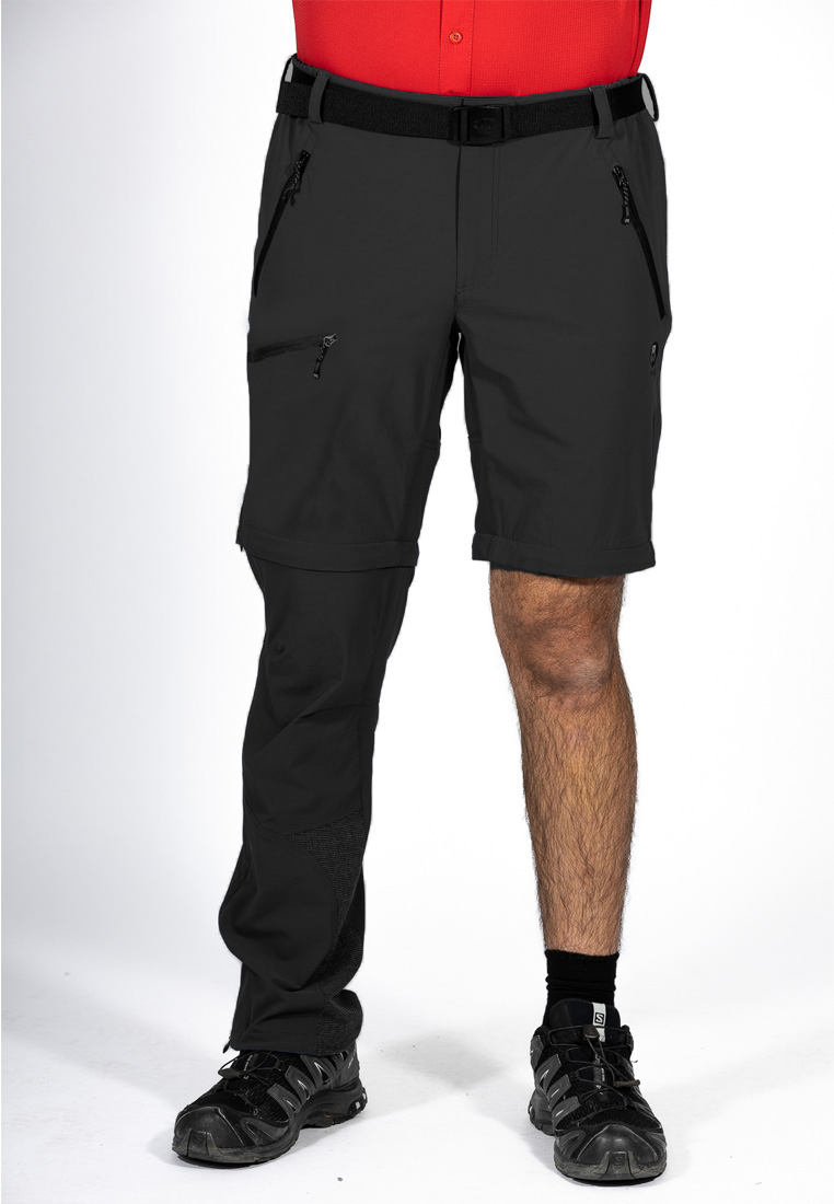 MauL Sport Herren Trekkinghose Eiger XT-elastic T-Zipp off Hose black (2024)
