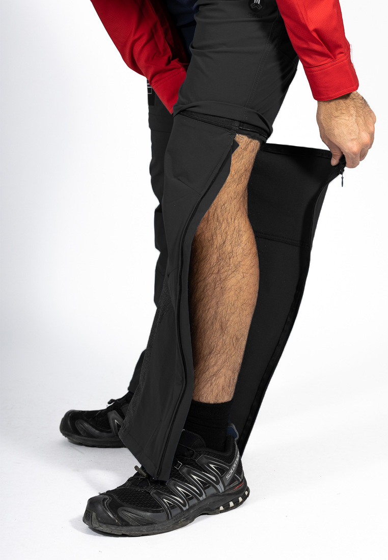 MauL Sport Herren Trekkinghose Eiger XT-elastic T-Zipp off Hose black (2024)