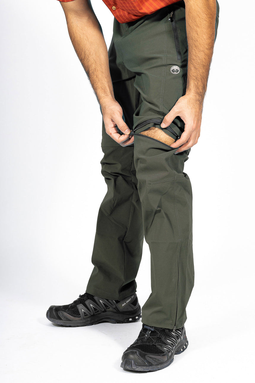 MauL Sport Herren Wanderhose elastisch T-Zipp-off Quebec (2024) olive