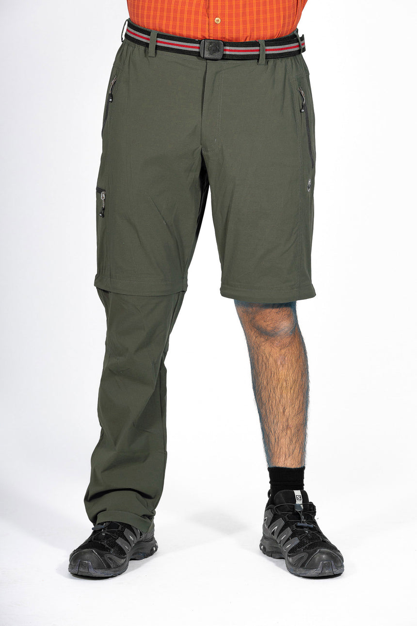 MauL Sport Herren Wanderhose elastisch T-Zipp-off Quebec (2024) olive