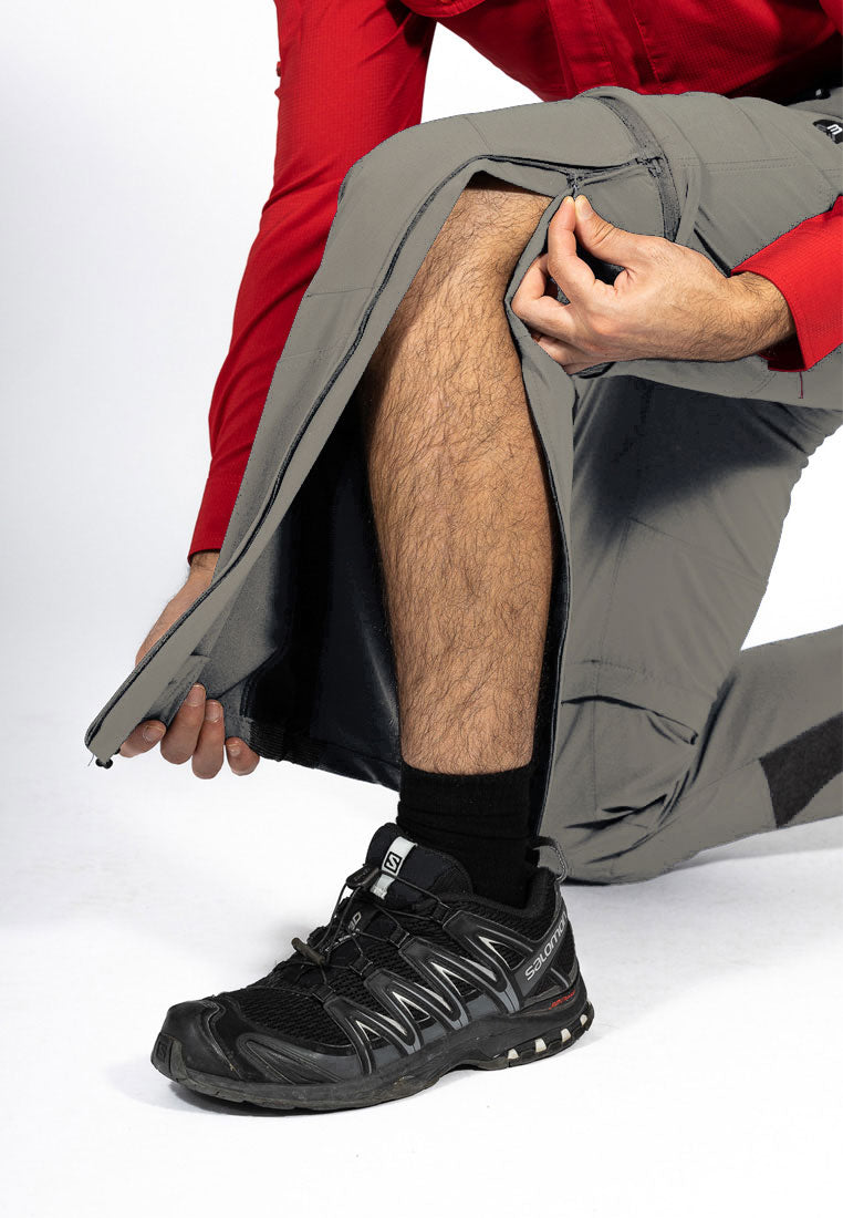 MauL Sport Herren Trekkinghose Eiger XT-elastic T-Zipp off Hose beige (2024)