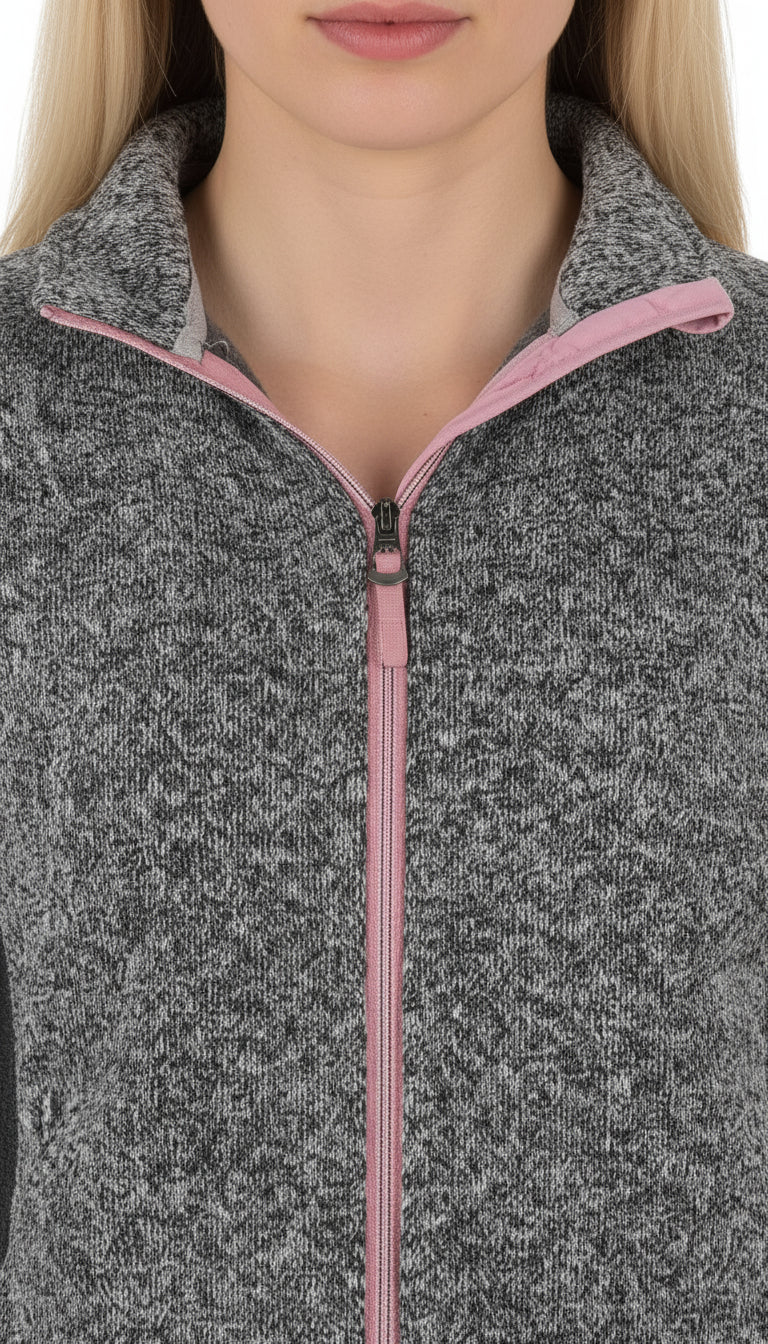 BLUE WAVE Damen Strickfleecejacke Helga