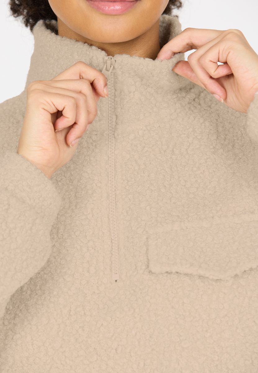Athlecia Florrie W Sherpa Half Zip – Damen Pullover EA243308