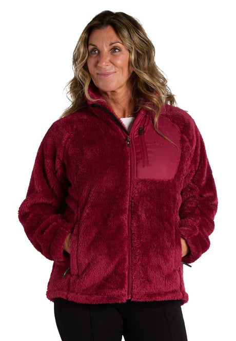 Tuxer Damen Teddy Fleecejacke Ruth