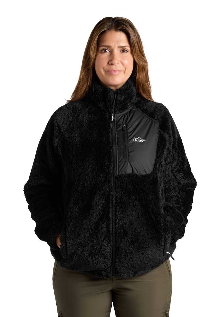 Tuxer Damen Teddy Fleecejacke Ruth