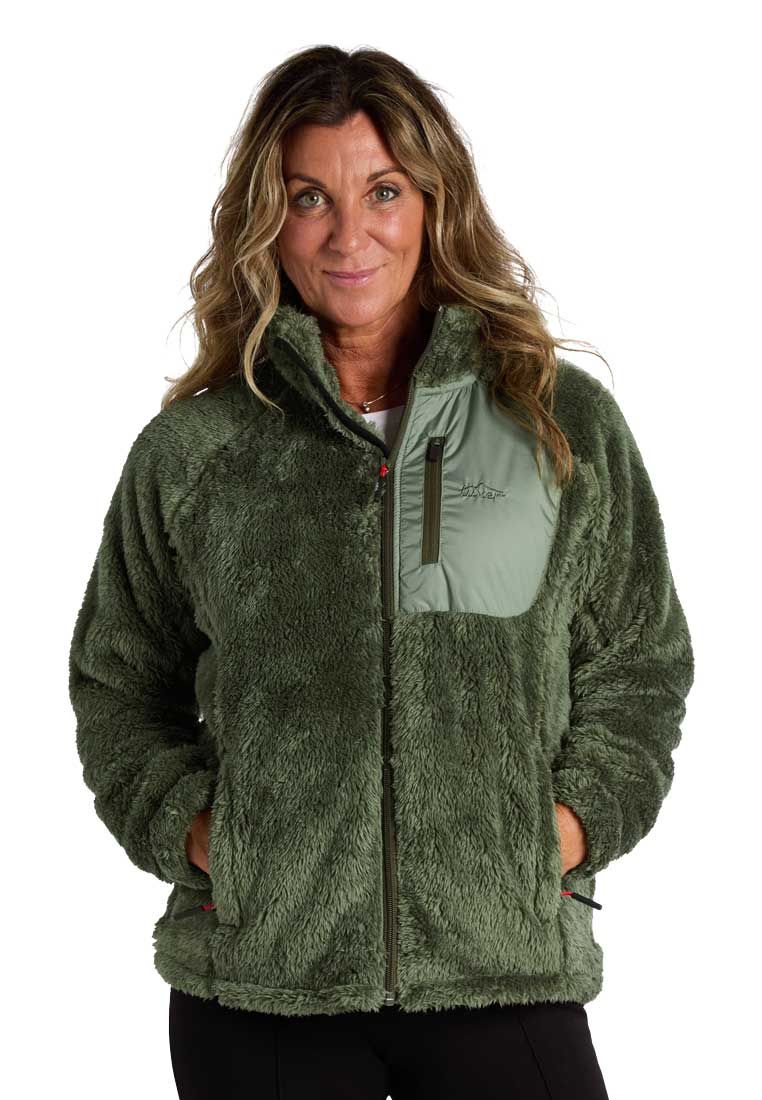 Tuxer Damen Teddy Fleecejacke Ruth