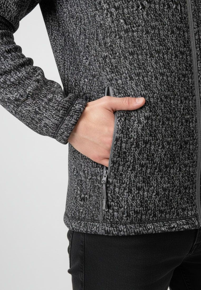 LPO Herren Strickfleecejacke mit modernem Allover-Design Aon