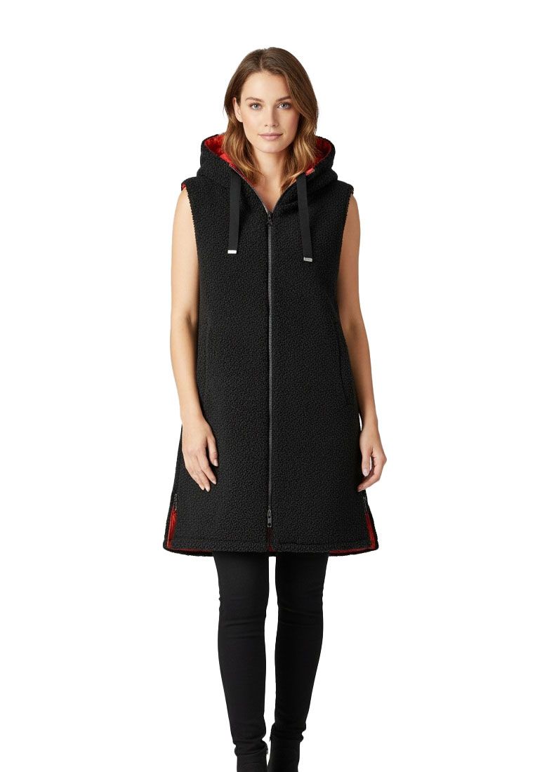 LPO Damen Wendemantel mit Sherpafleece-Innenseite Mascho