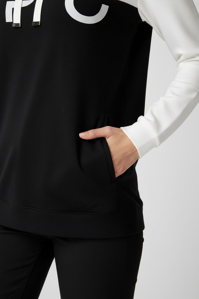 LPO Damen Hoodie mit weitem Ausschnitt und Colourblock-Design Mira