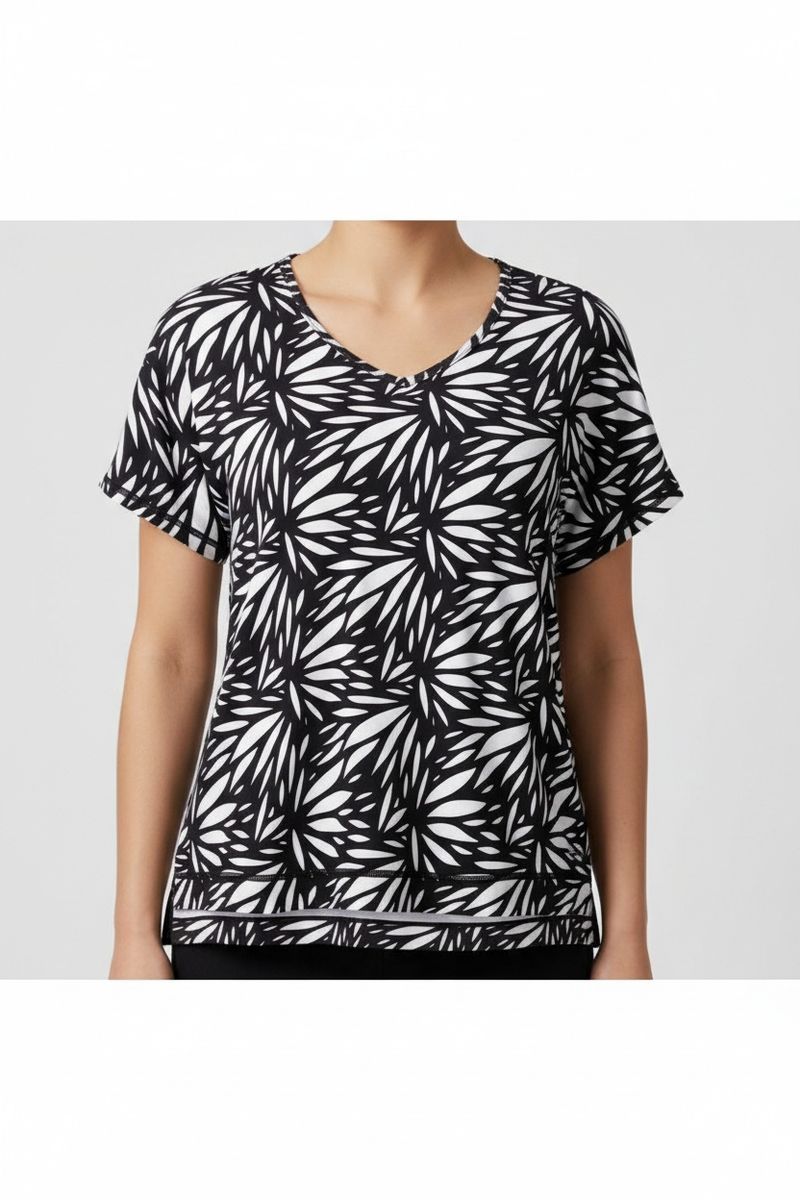 LPO Damen Funktions-T-Shirt mit Allover-Print Delia