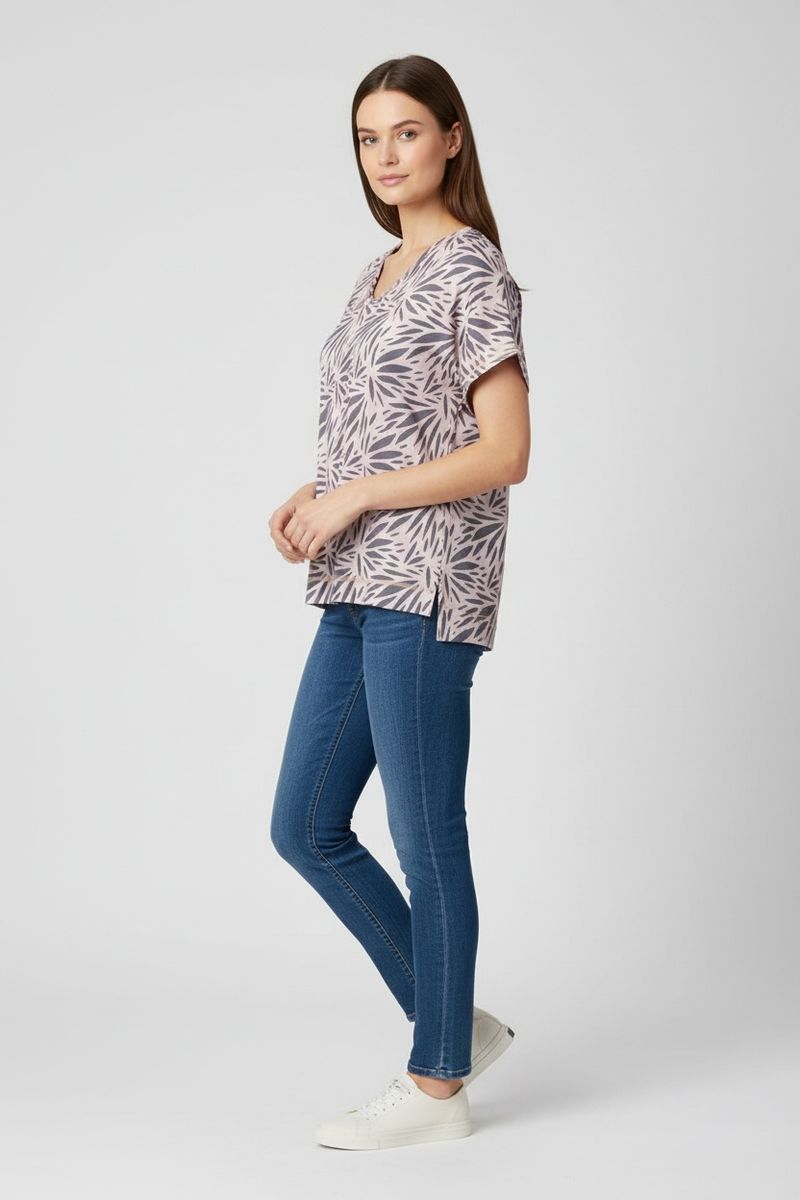 LPO Damen Funktions-T-Shirt mit Allover-Print Delia