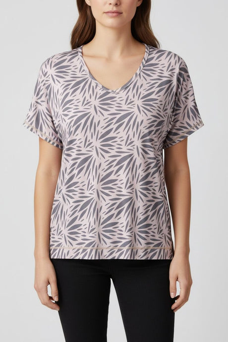 LPO Damen Funktions-T-Shirt mit Allover-Print Delia