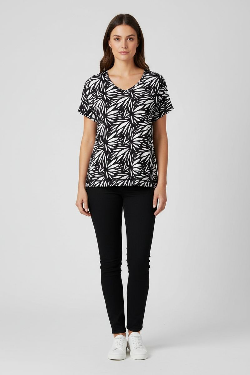 LPO Damen Funktions-T-Shirt mit Allover-Print Delia