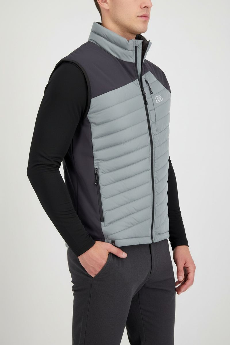 Maul Sport Herren Steppweste Brunnenkopf (hellgrau)