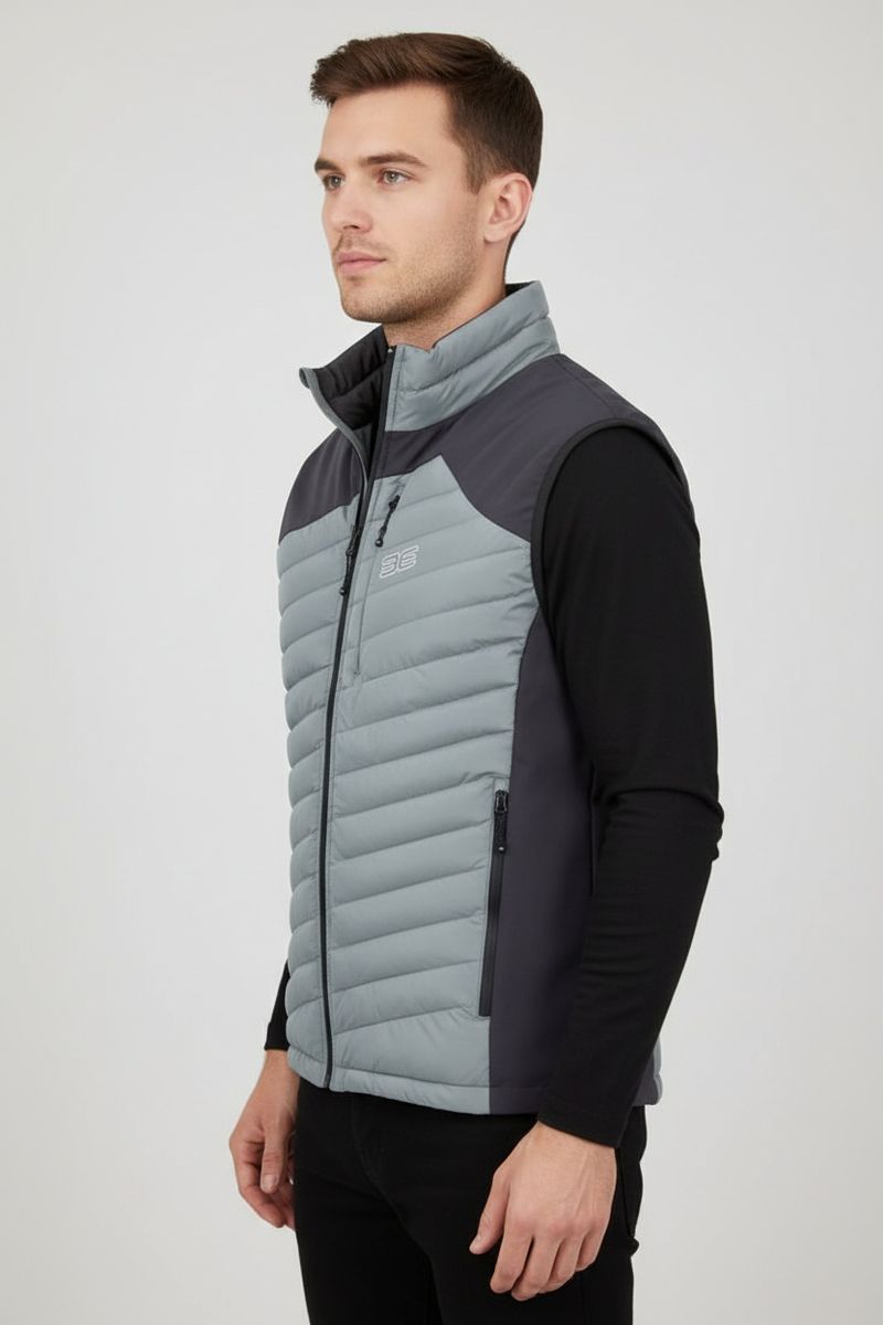 Maul Sport Herren Steppweste Brunnenkopf (hellgrau)