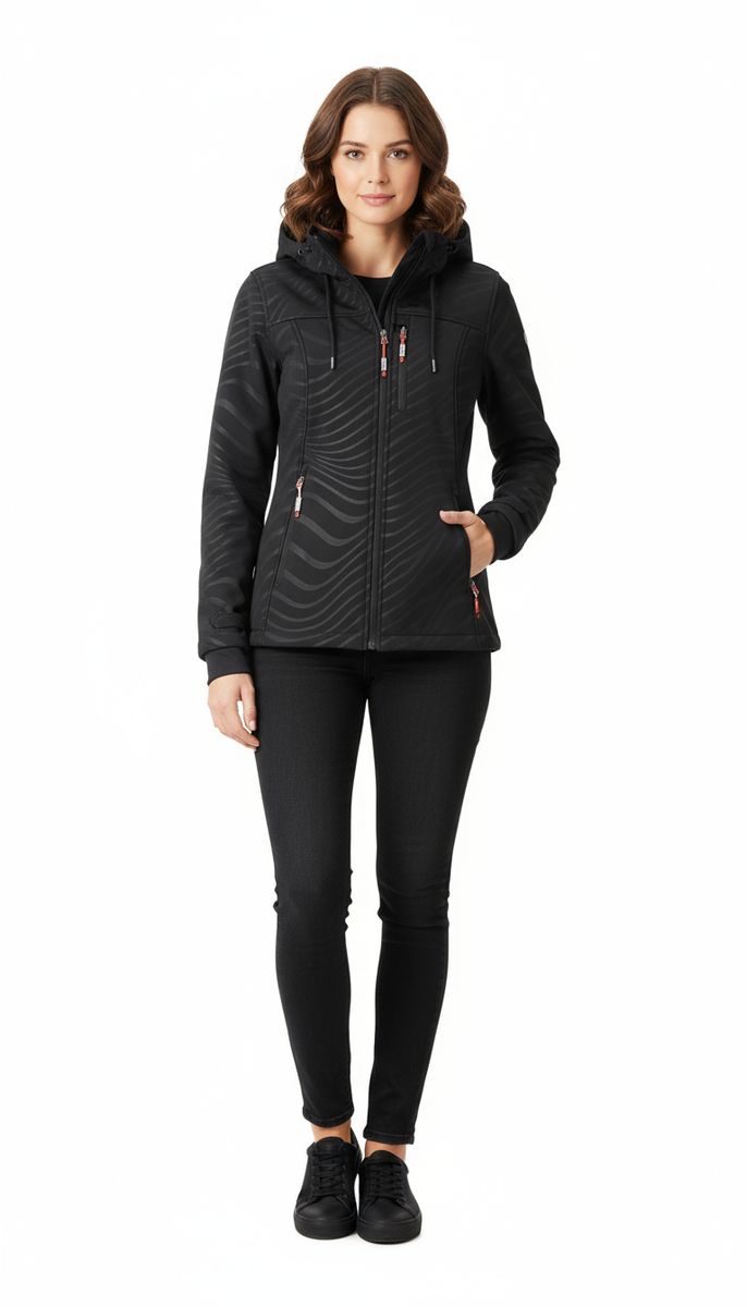 LPO Damen Softshelljacke mit Jacquardfleece-Innenseite