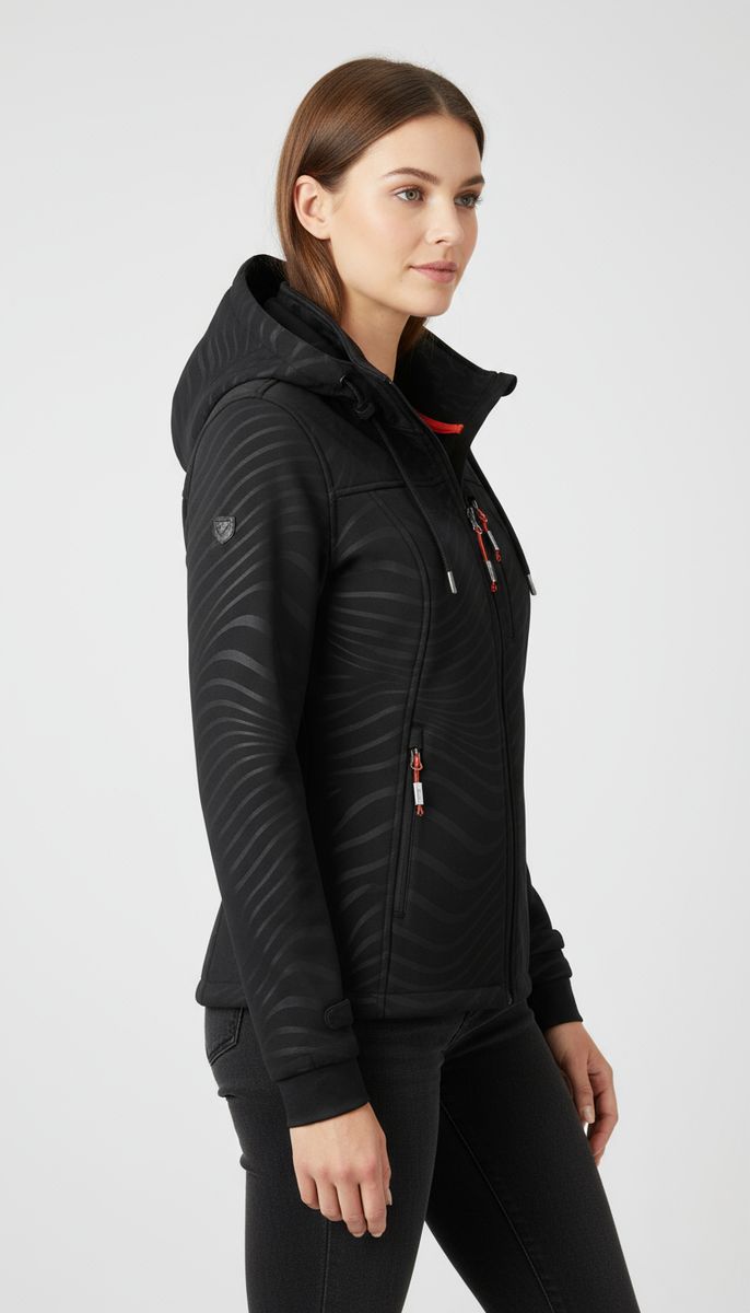 LPO Damen Softshelljacke mit Jacquardfleece-Innenseite