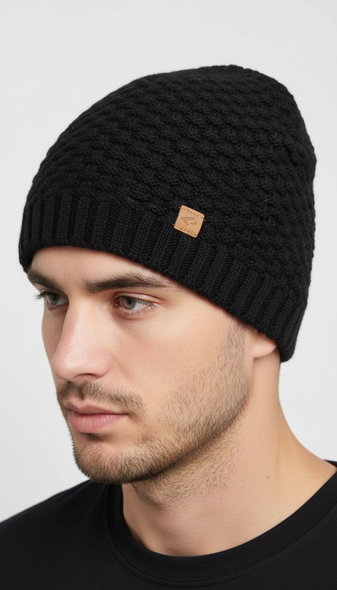 Chillouts Kasimir Hat – Warme Waffelstrick-Beanie mit Fleecefutter