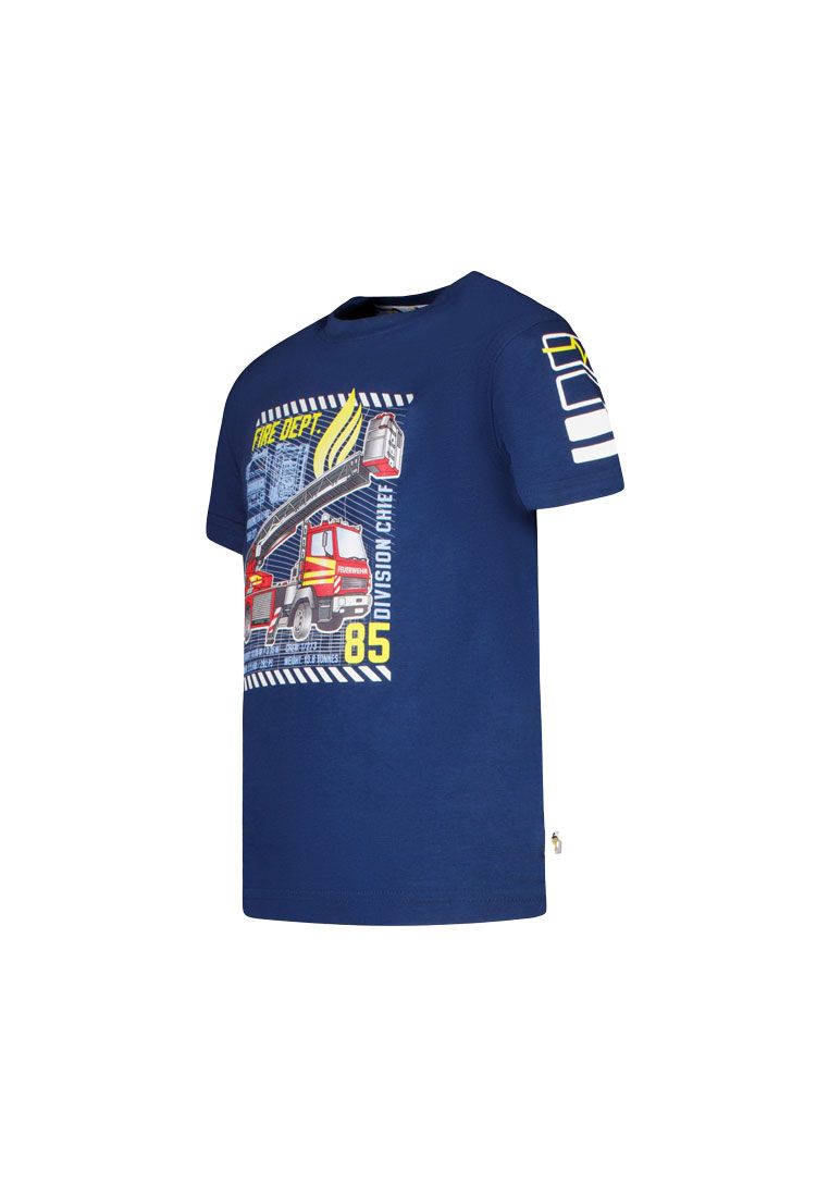 Salt and Pepper Jungen T-Shirt leuchtendem Feuerwehr Print