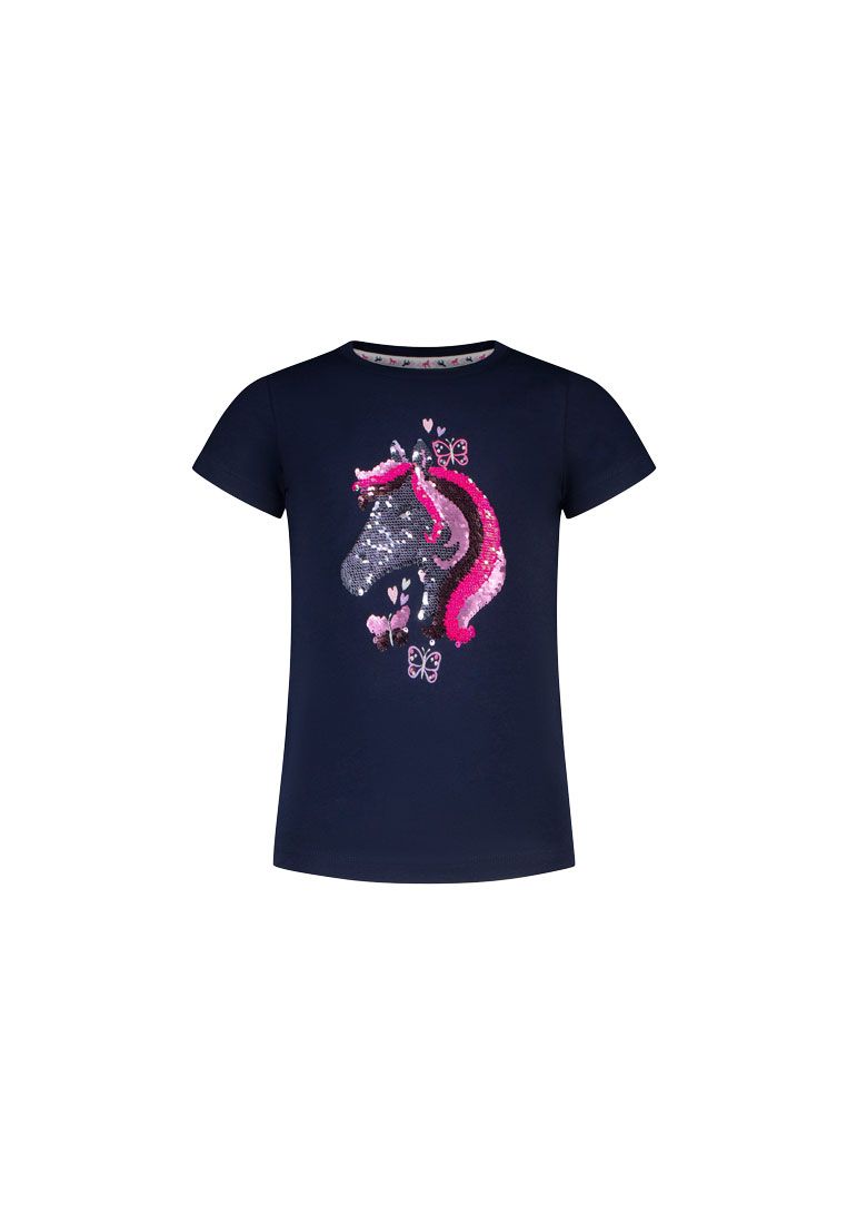 Salt and Pepper Mädchen T-Shirt mit Pferde-Wendepailletten