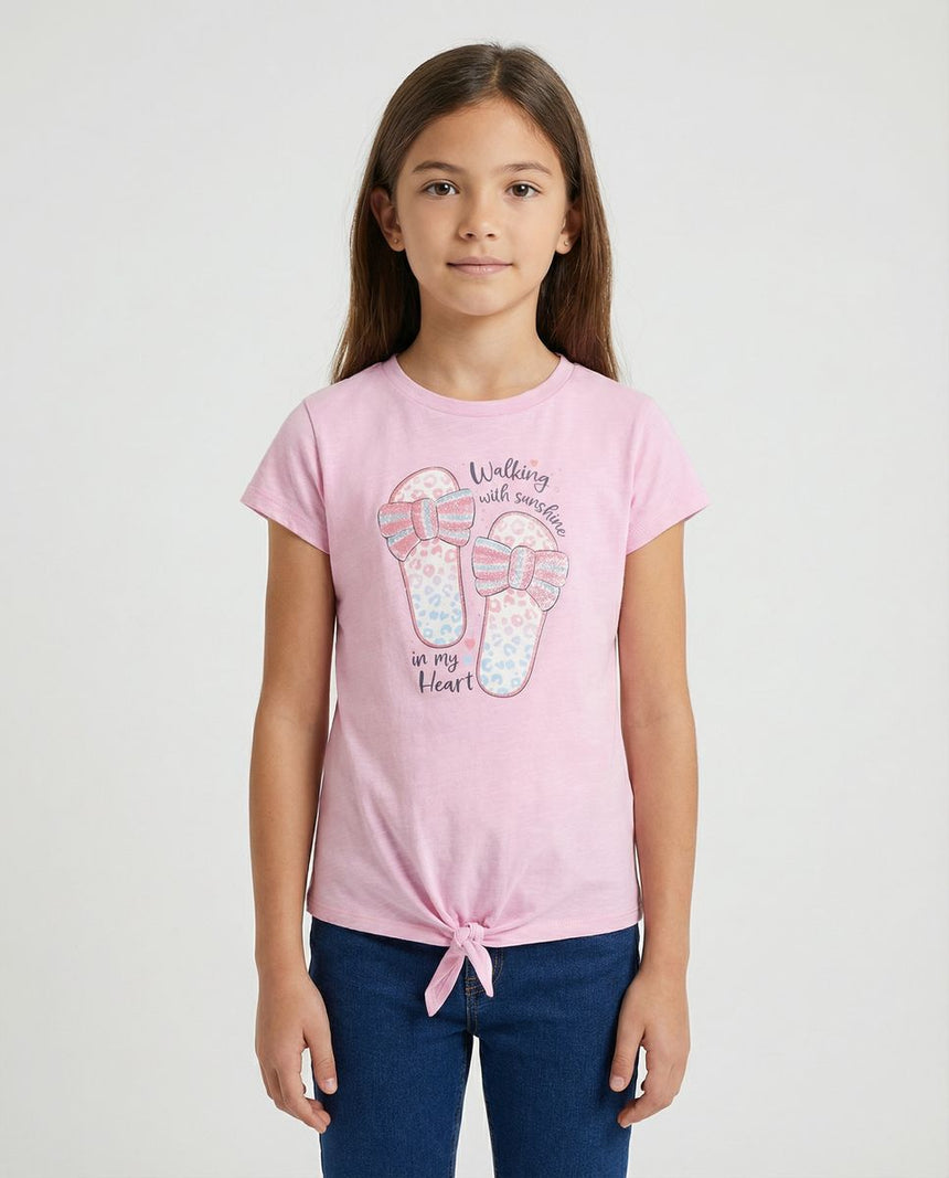 Salt and Pepper Mädchen T-Shirt – mit Sommer-Look und Glitzer-Effekt