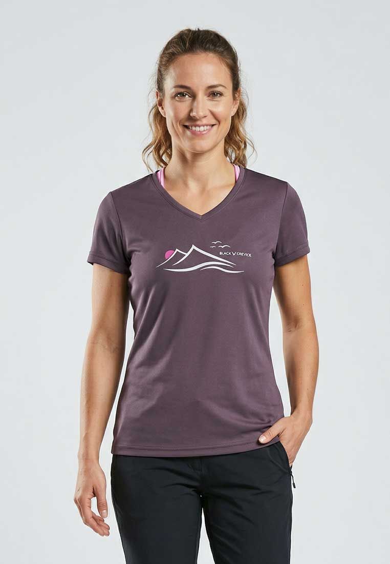 Black Crevice Damen Funktions-T-Shirt