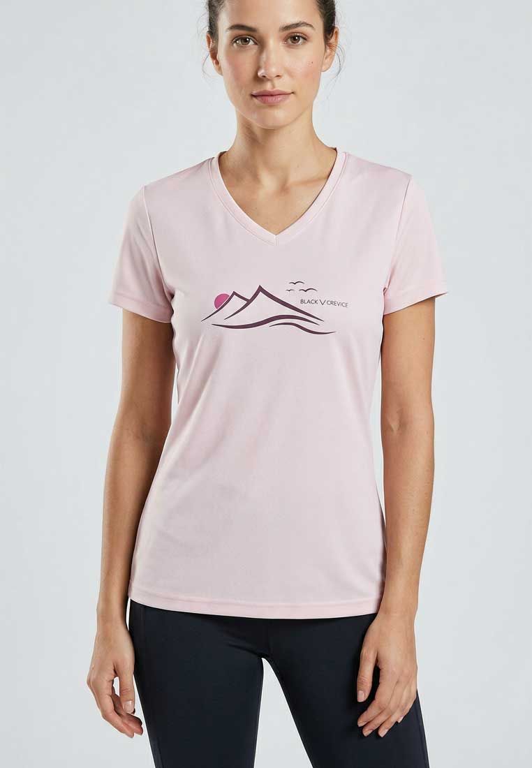 Black Crevice Damen Funktions-T-Shirt