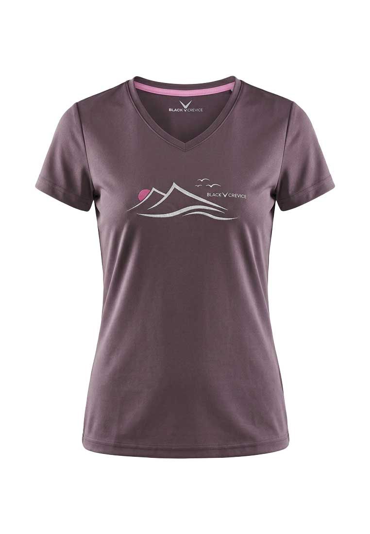 Black Crevice Damen Funktions-T-Shirt