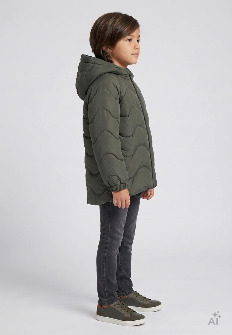 COLOR KIDS Kinder Steppjacke mit Kapuze –
