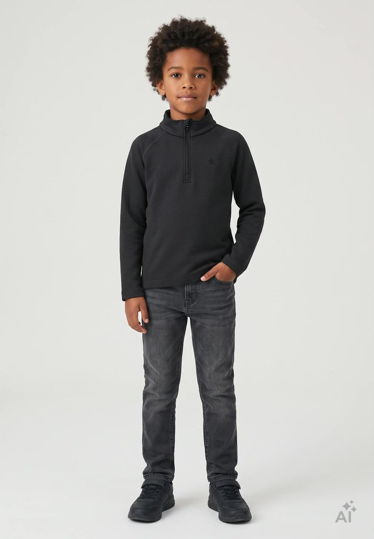 COLOR KIDS Kinder Stretch-Fleece-Oberteil