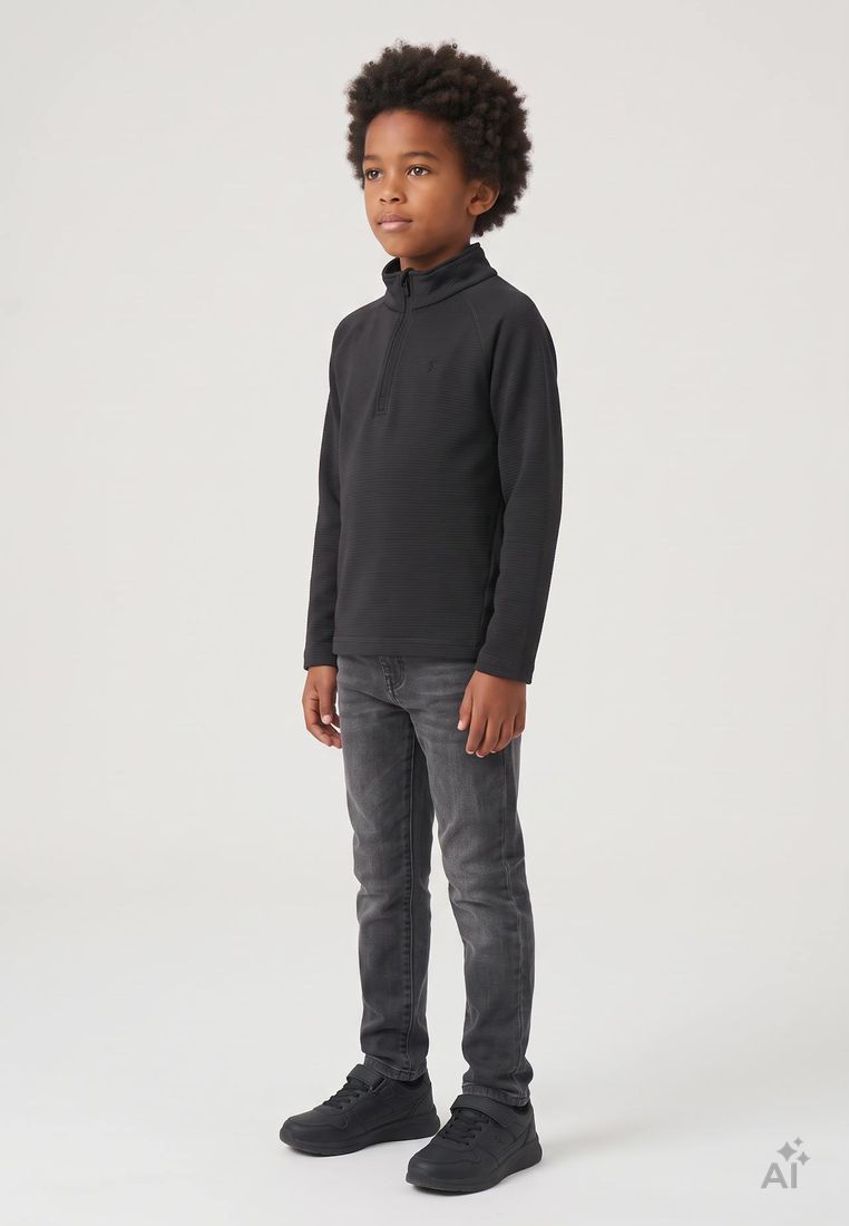 COLOR KIDS Kinder Stretch-Fleece-Oberteil