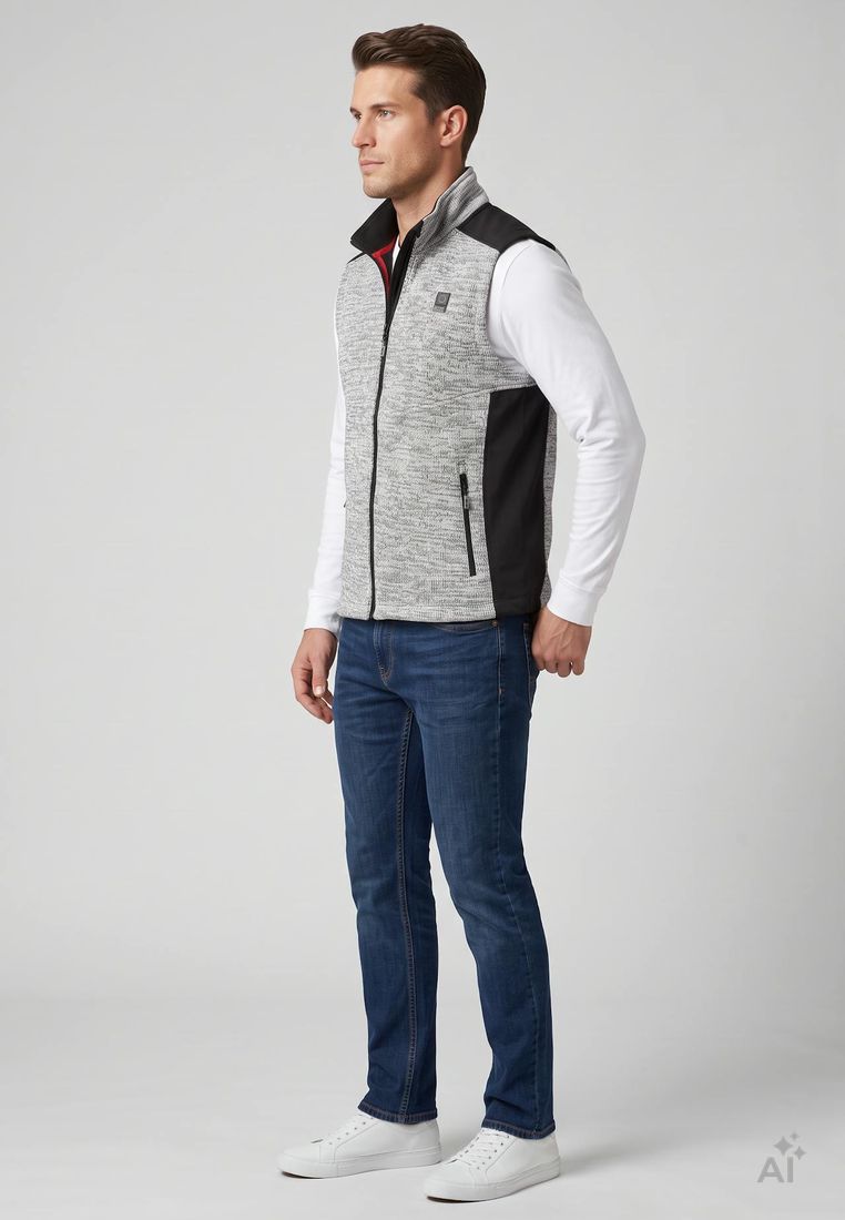 LPO Herren Strickfleeceweste Sammy