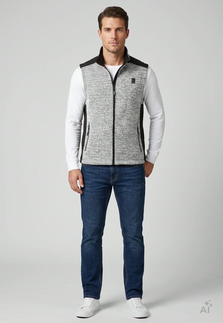 LPO Herren Strickfleeceweste Sammy