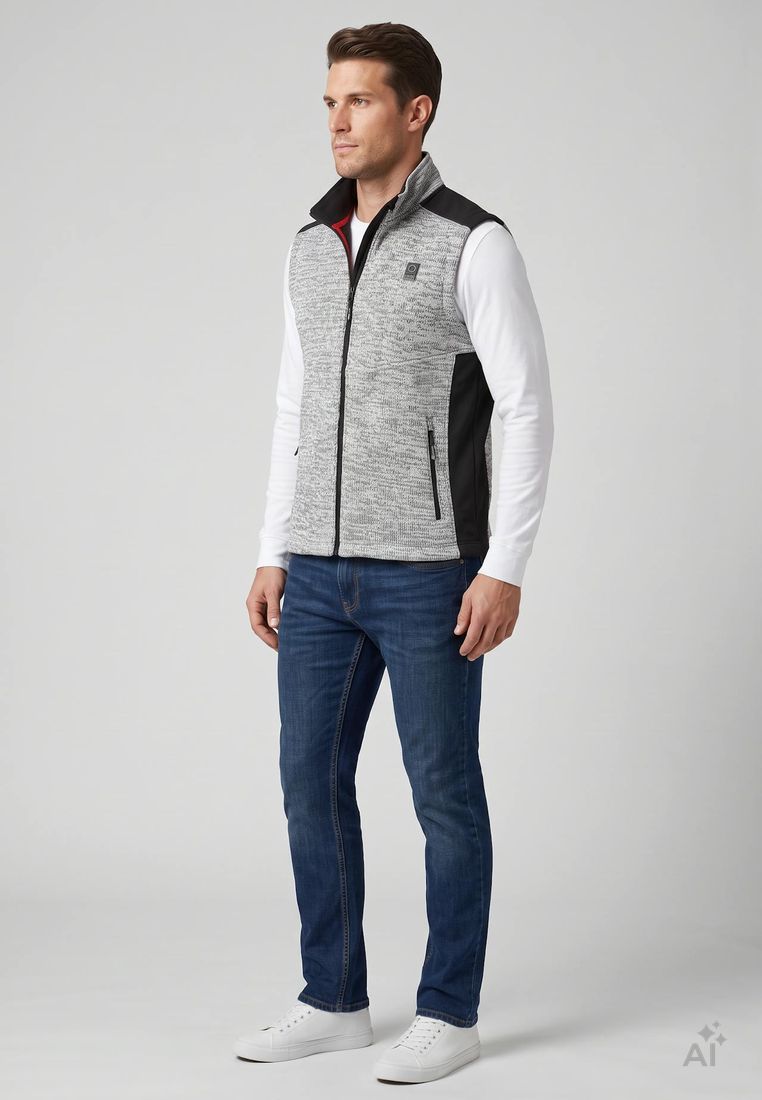 LPO Herren Strickfleeceweste Sammy