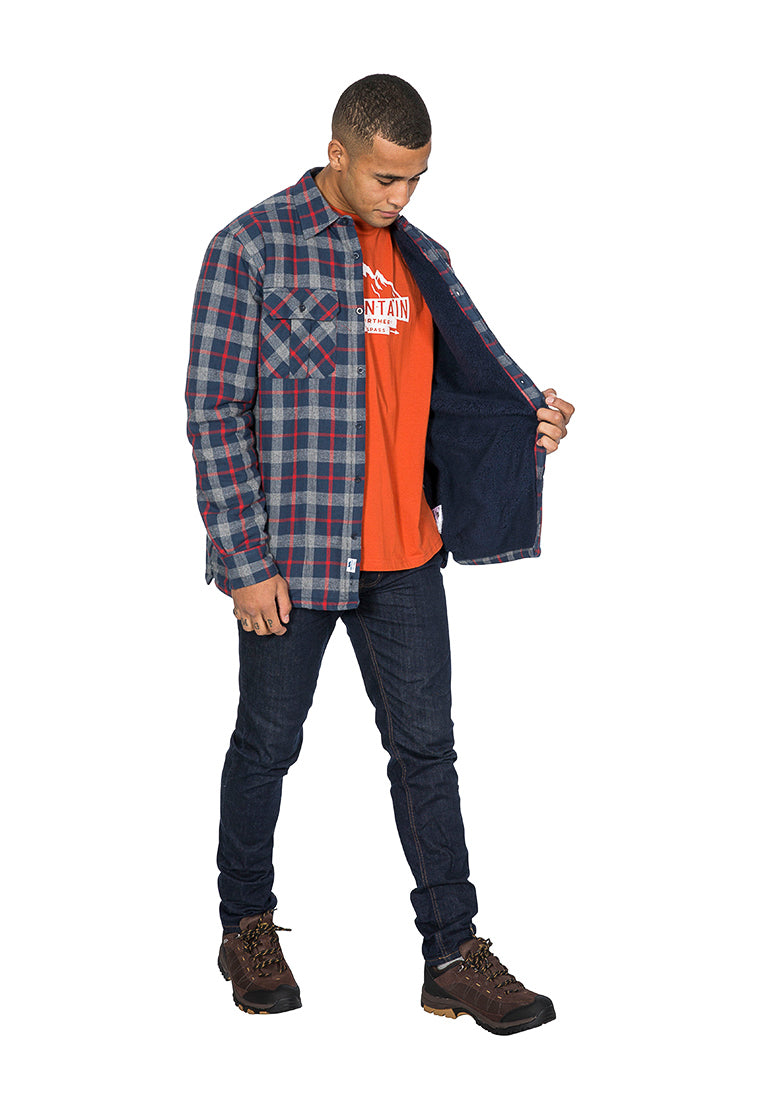 Trespass Herren Fleecehemd mit Karomuster - gefüttert - RAPESEED