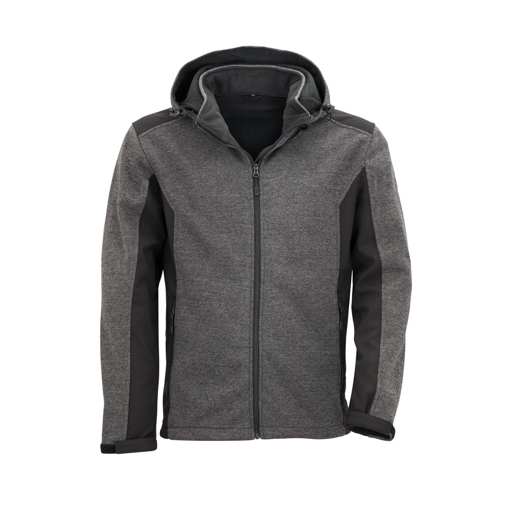 Wäfo Softshelljacke in Strickoptik für Herren
