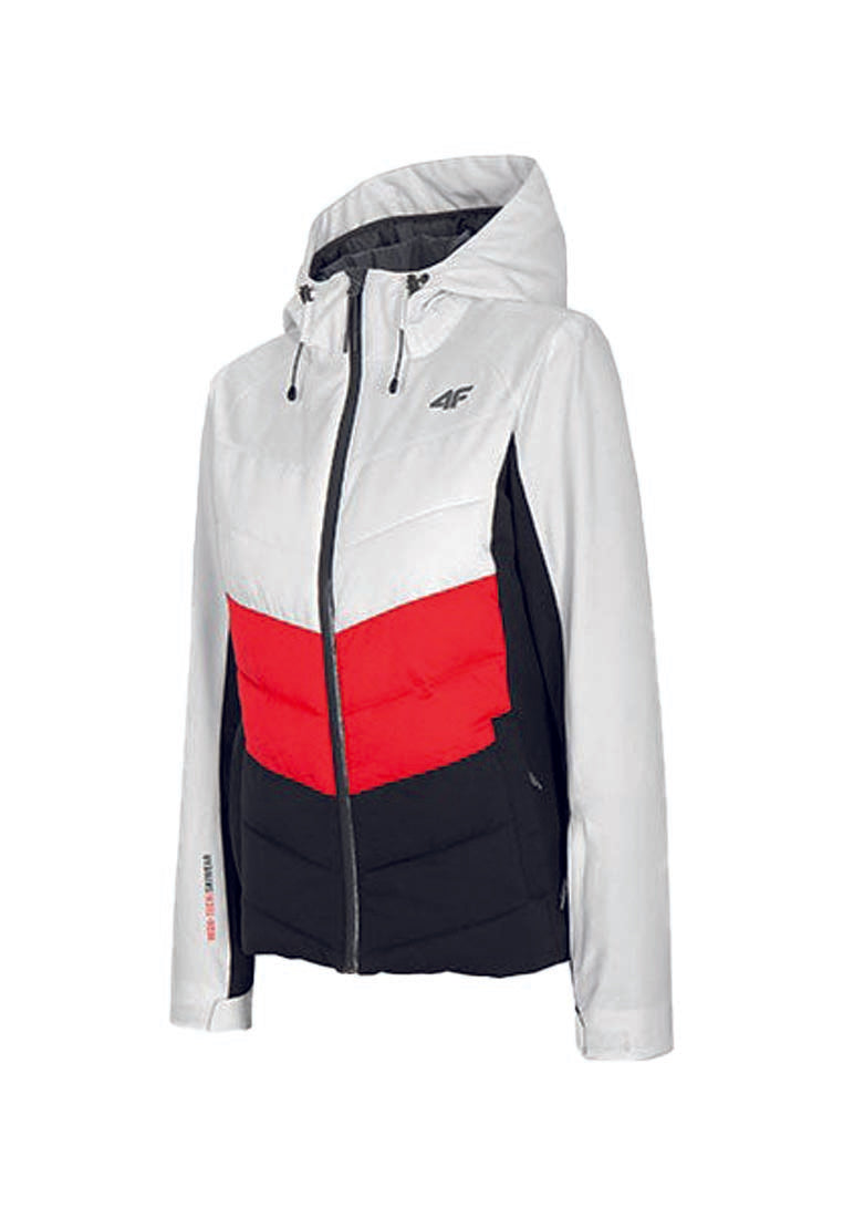4F Damen Skijacke weiß slim fit H4Z20-KUDN004