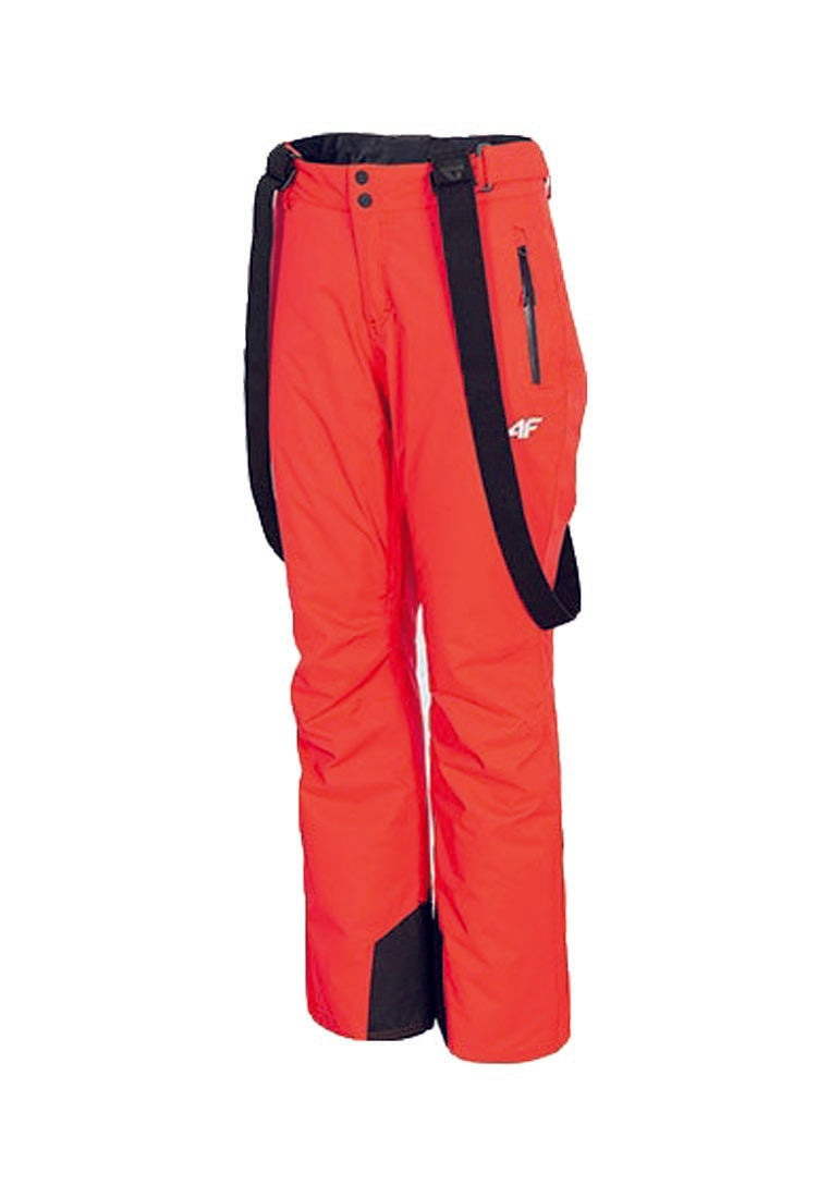 4F Damen Skihose regulär fit red neon H4Z20-SPDN003