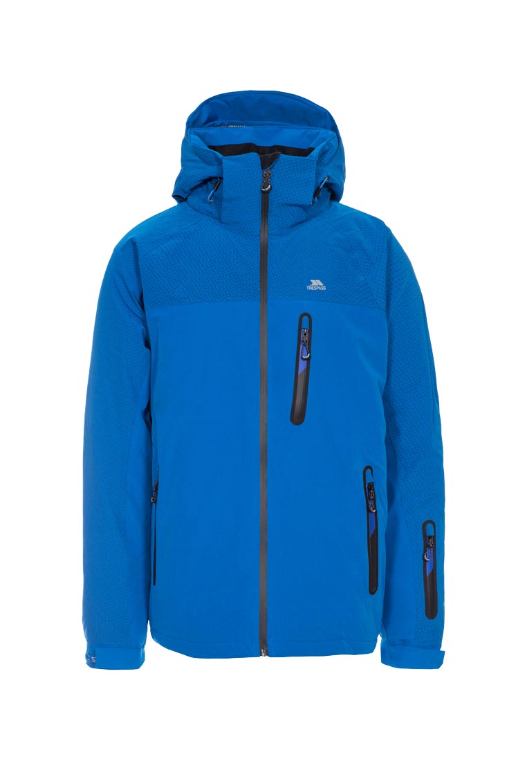 Tresspass Herren Skijacke blau APPIN mit Kapuze