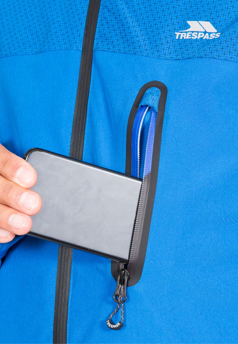 Tresspass Herren Skijacke blau APPIN mit Kapuze