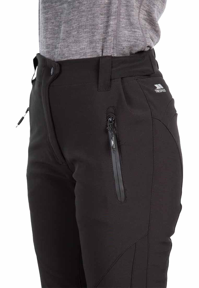 Trespass Damen Softshell Skihose schwarz AMAURA