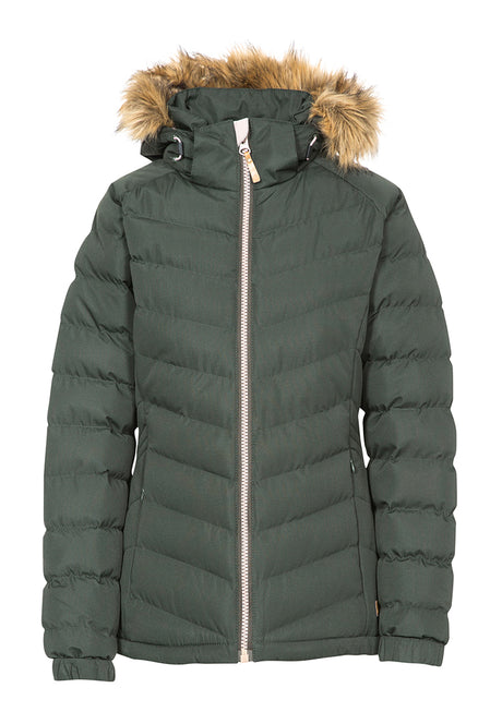 Trespass Damen Isolationsjacke mit Fell-Kapuze NADINA