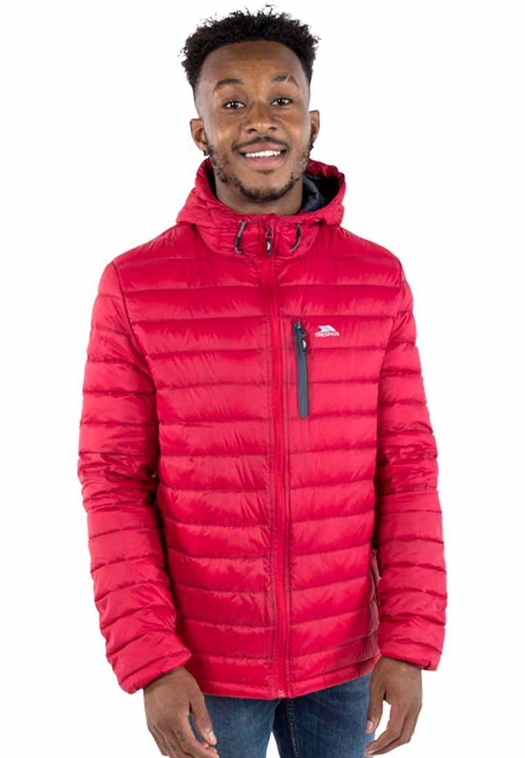 Trespass Herren Isolationsjacke mit Kapuze DIGBY rot