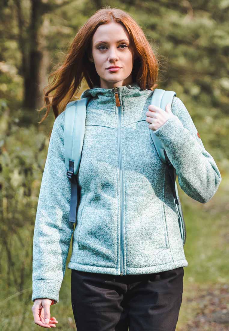 Trespass Damen Strickfleecejacke mit Kapuze