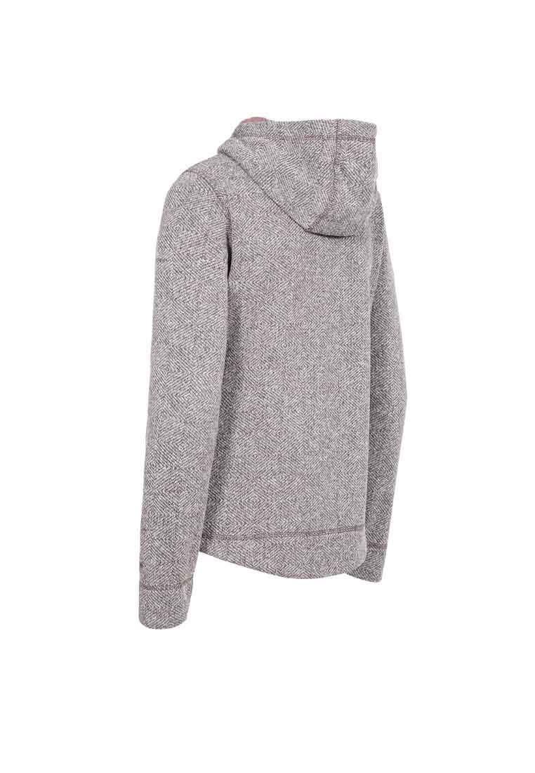 Trespass Damen Strickfleecejacke mit Kapuze RESERVE hellbraun