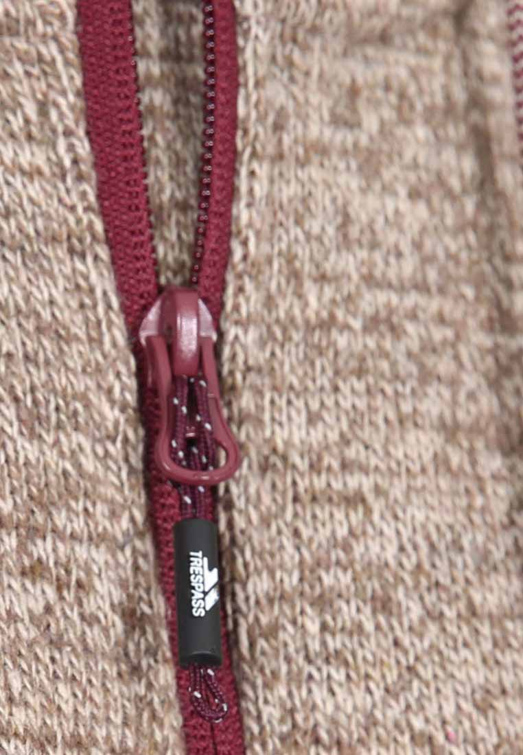 Trespass Damen Strickfleecejacke mit Teddyfutter braun