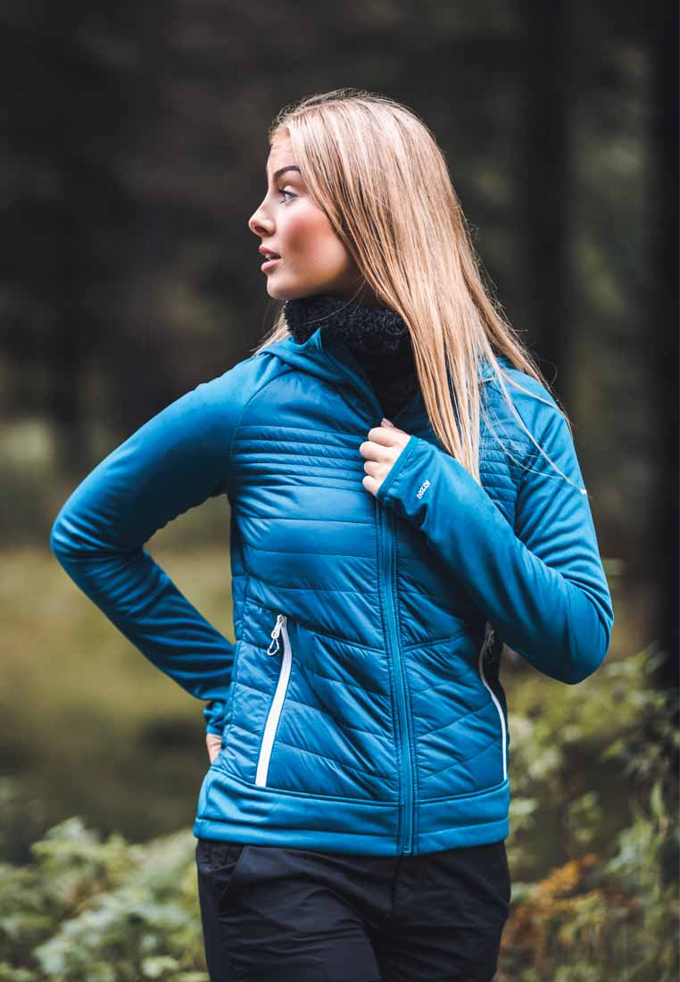 Trespass Damen Hybridjacke mit Kapuze Finito