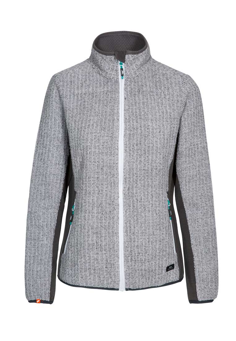 Trespass Damen Fleecejacke mit Einsätzen Liggins grau